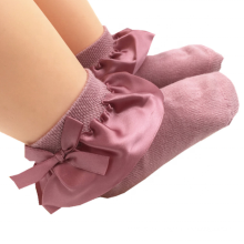 Bow Lace Ruffle Socks, Little Girls Princess Dress Socks